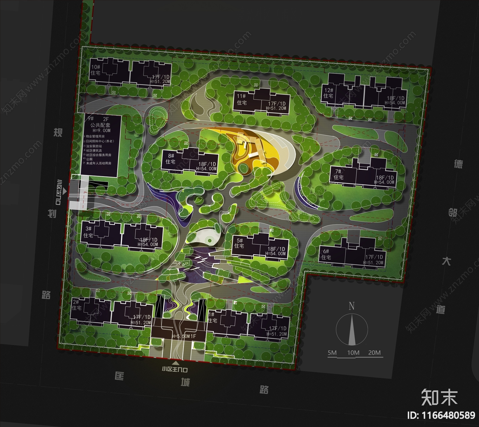景观彩平图设计素材精品下载_知末网