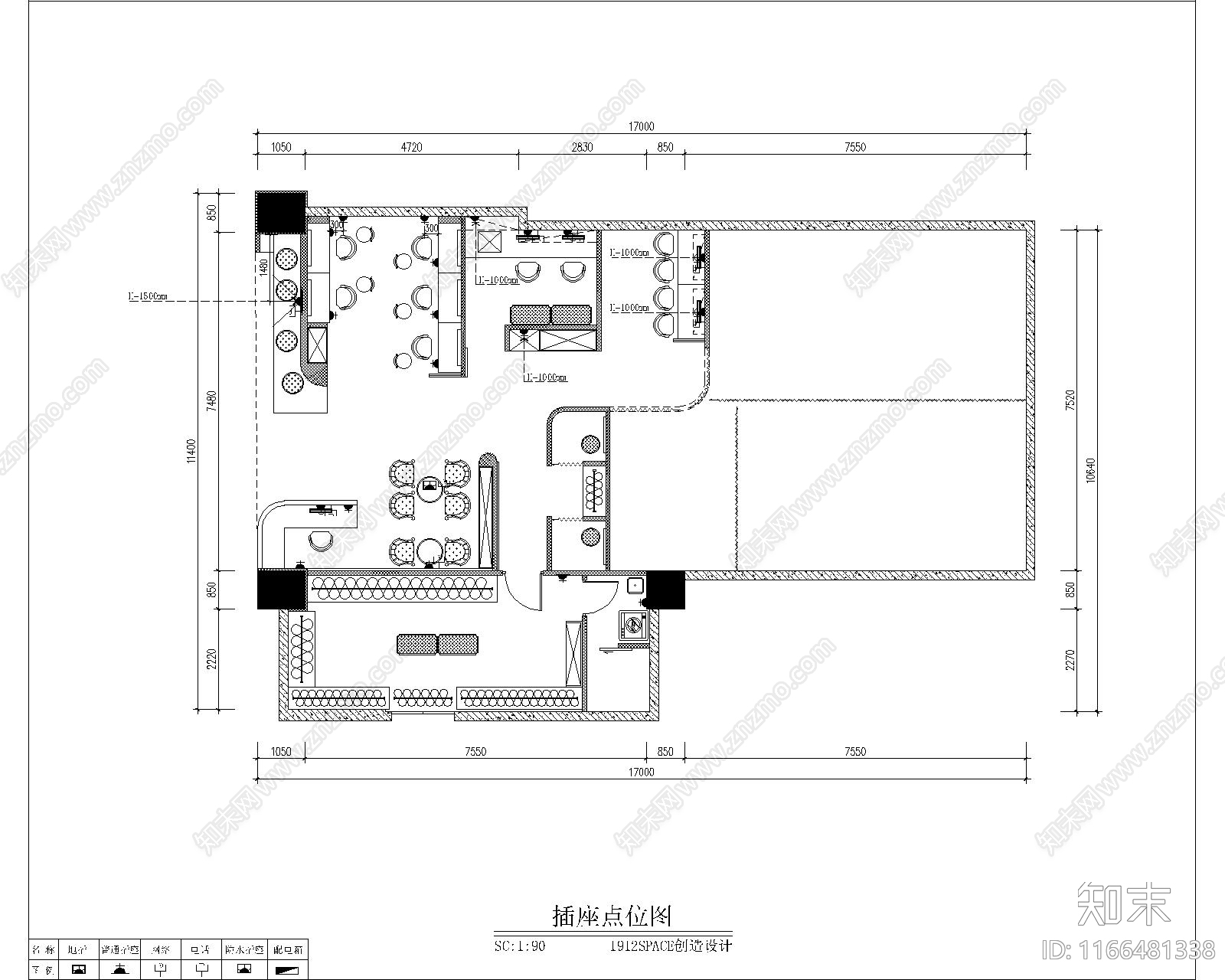 现代其他商业空间cad施工图下载【ID:1166481338】