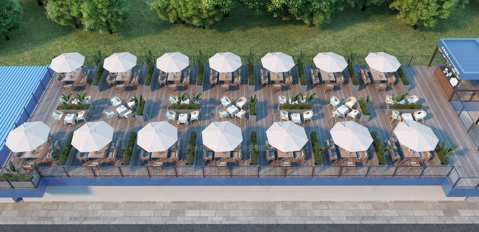 现代奶茶店3D模型下载【ID:1166483734】