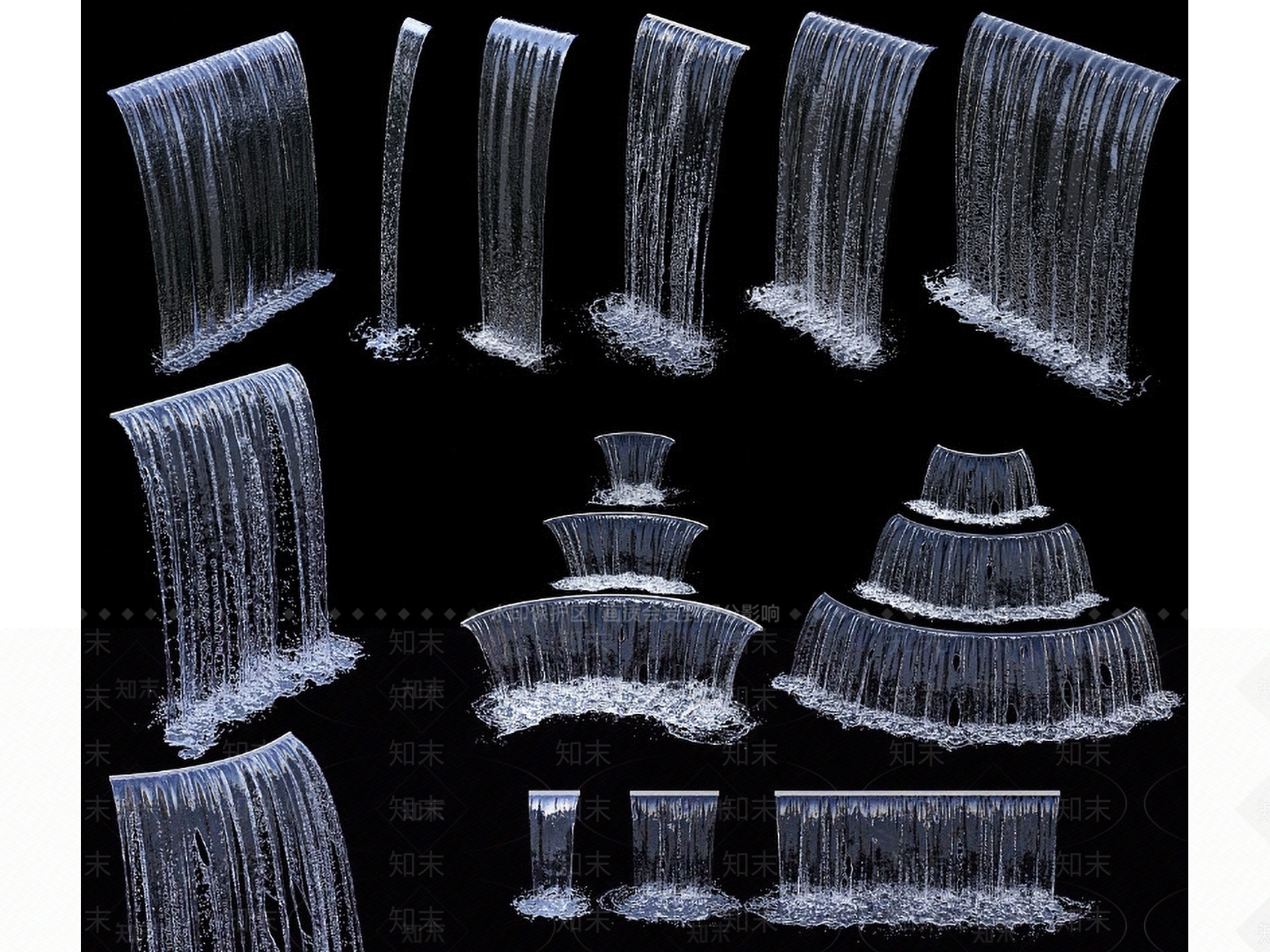 现代喷泉3D模型下载【ID:1166484960】