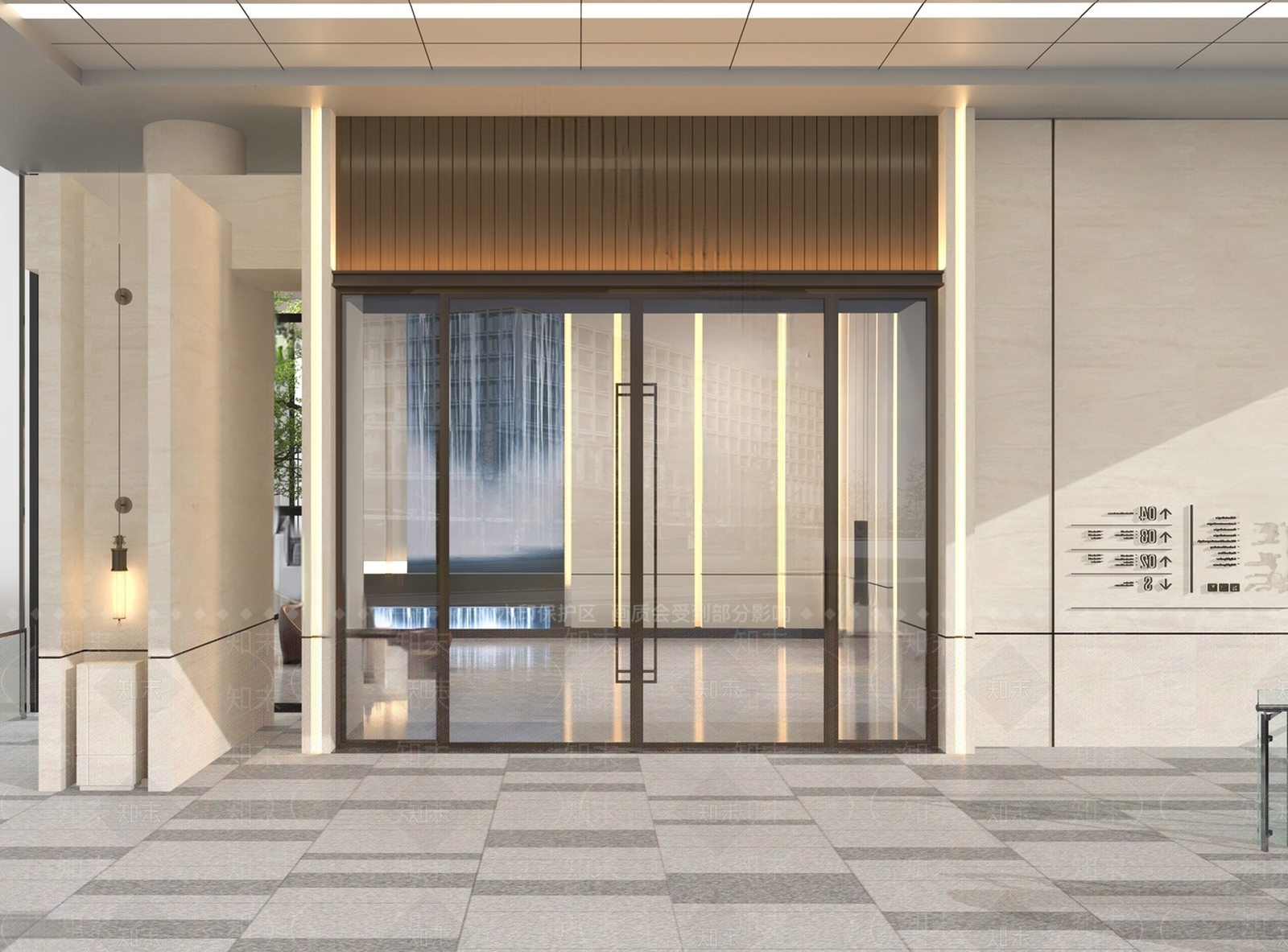 现代其他酒店空间SU模型下载【ID:1166485250】