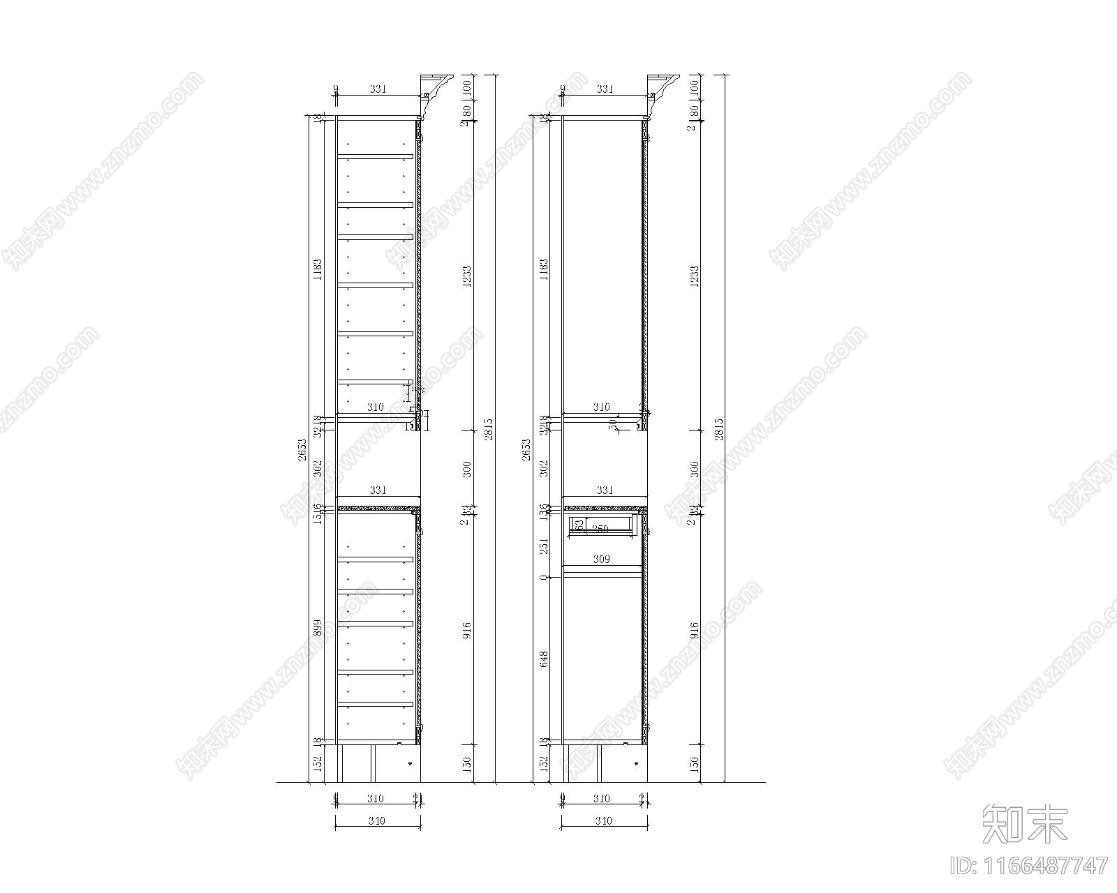 美式家具节点详图cad施工图下载【ID:1166487747】