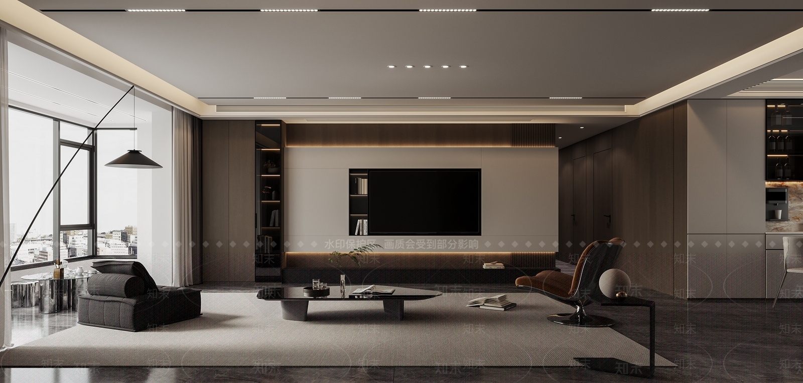 现代家居餐厅3D模型下载【ID:1214661495】