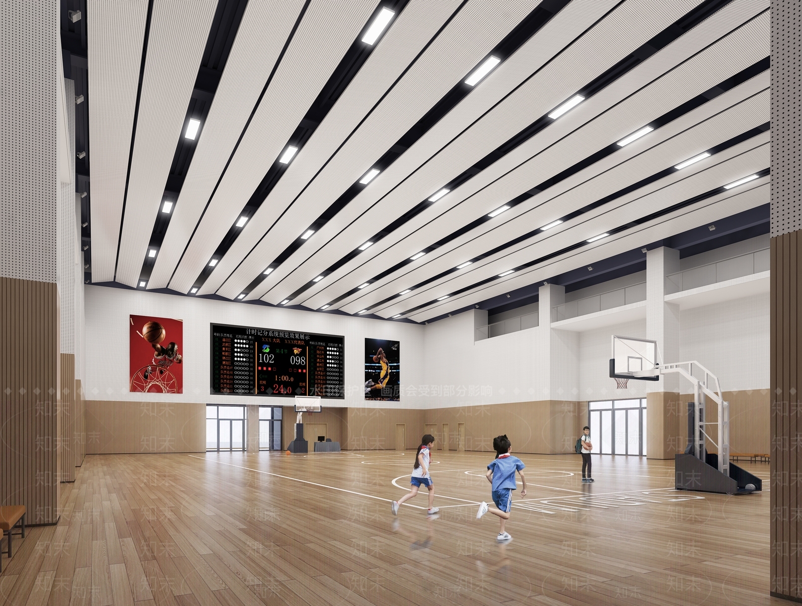 现代简约体育馆3D模型下载【ID:1166495122】