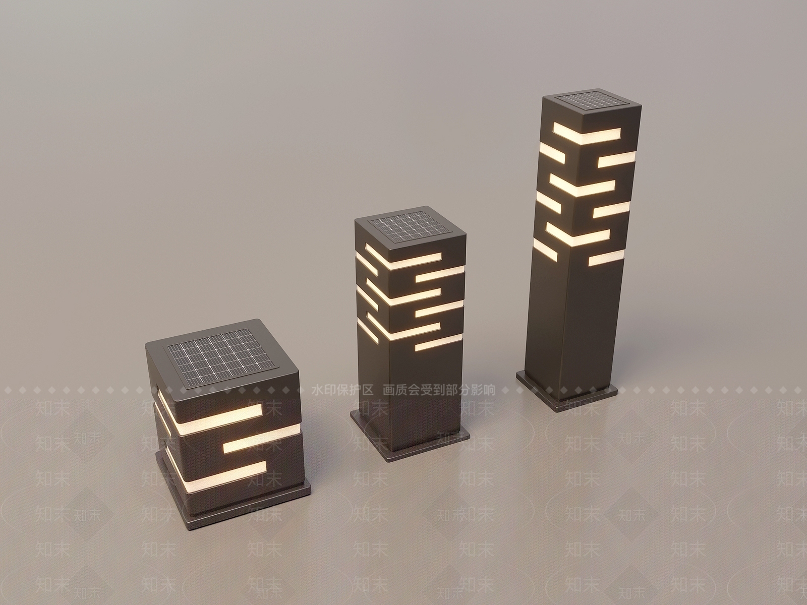 现代新中式其他户外灯3D模型下载【ID:1166620088】