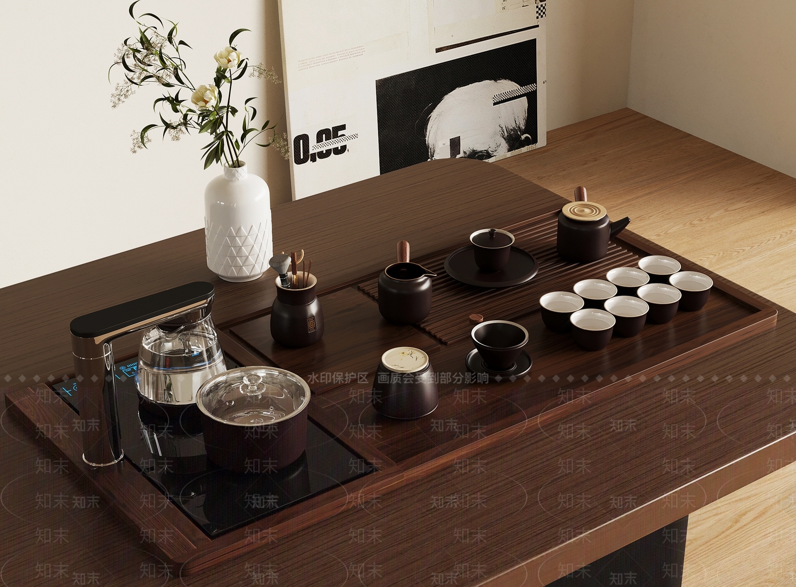 茶具SU模型下载【ID:1166508897】