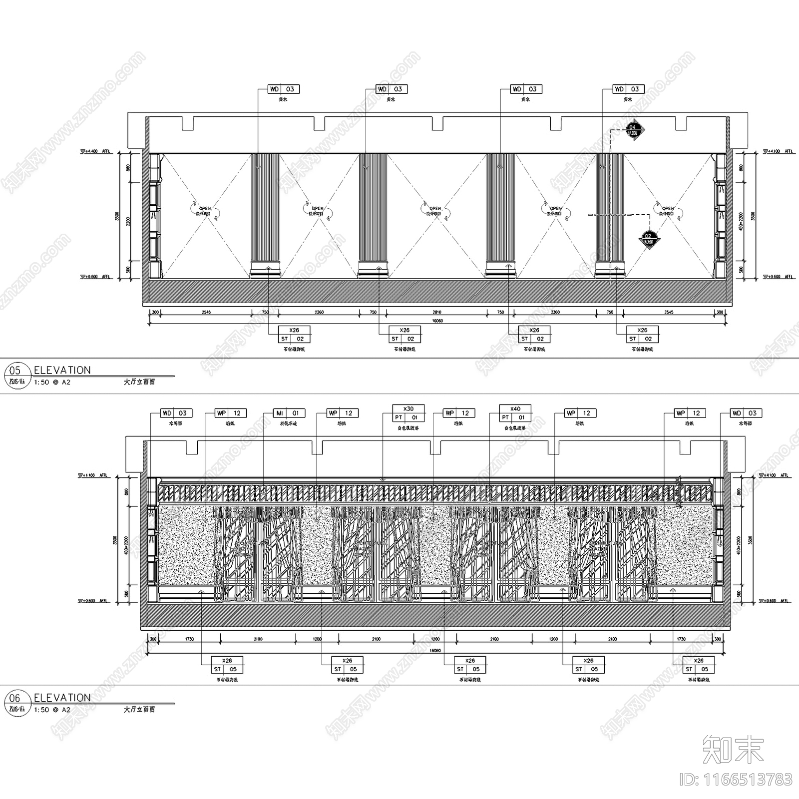 欧式会所cad施工图下载【ID:1166513783】