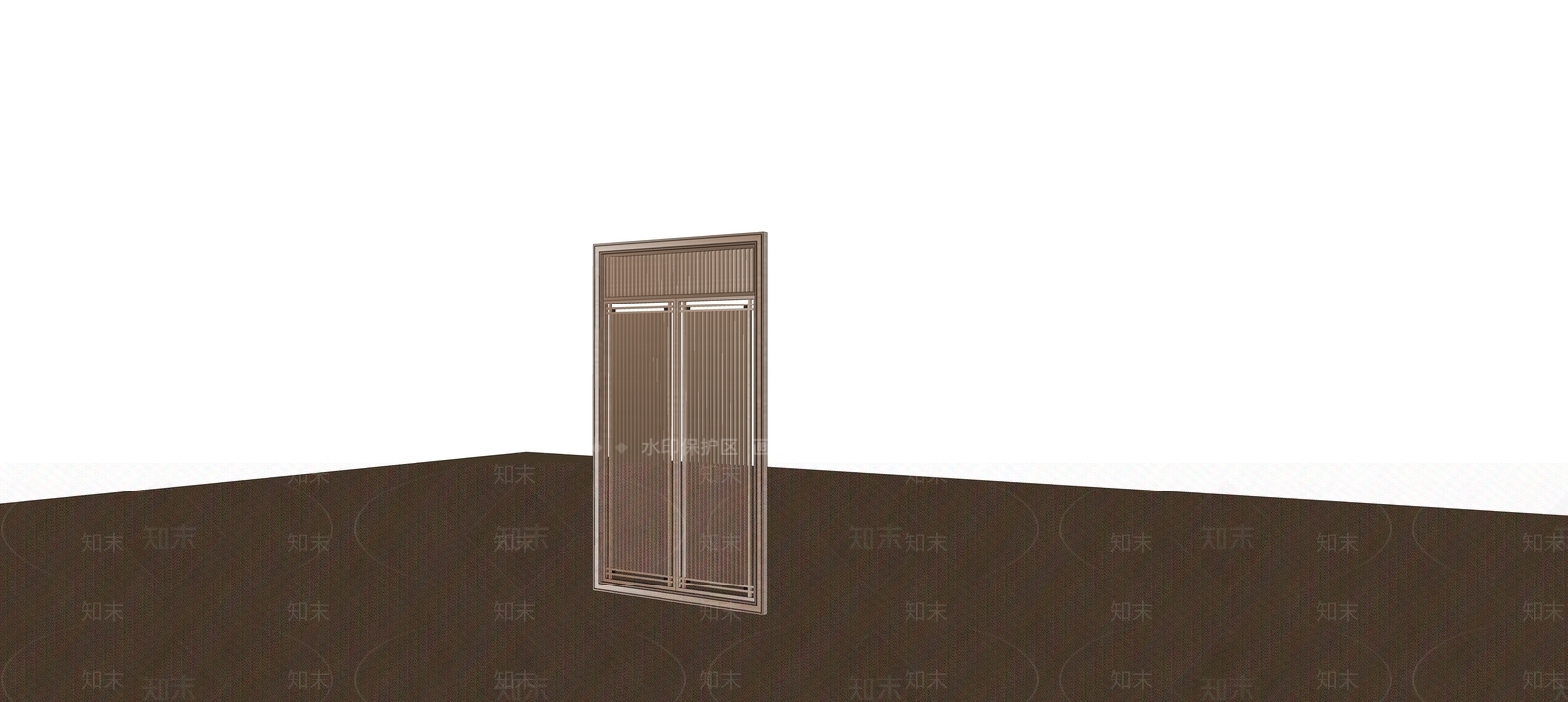 新中式门套SU模型草图
