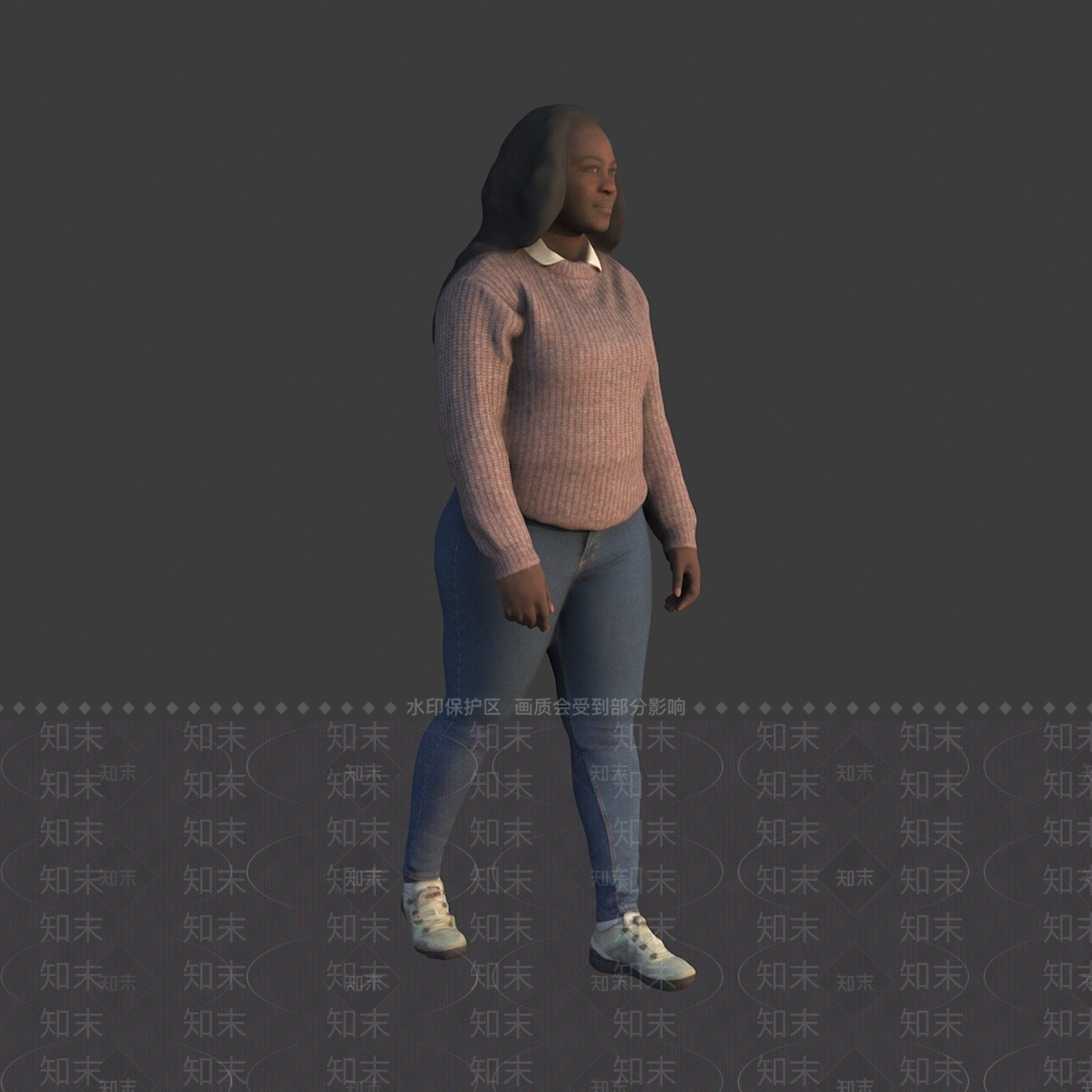 女人3D模型下载【ID:1166519926】