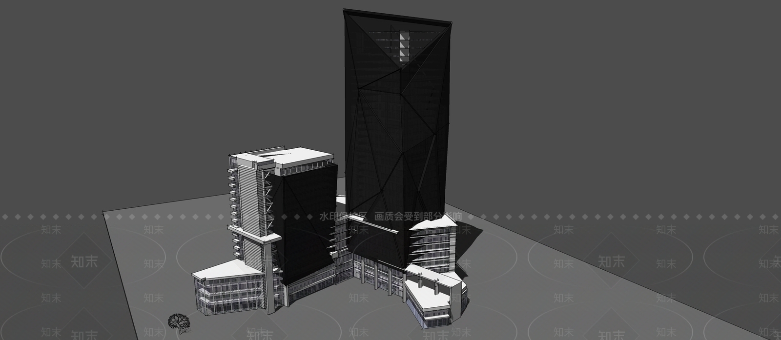 现代其他商业建筑SU模型下载【ID:1166522725】