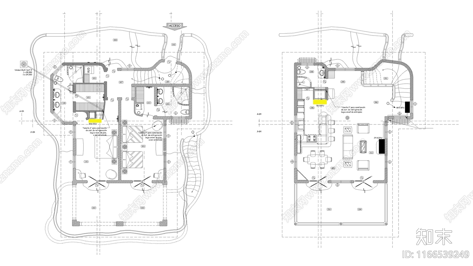 现代住宅楼建筑施工图下载【ID:1166539249】