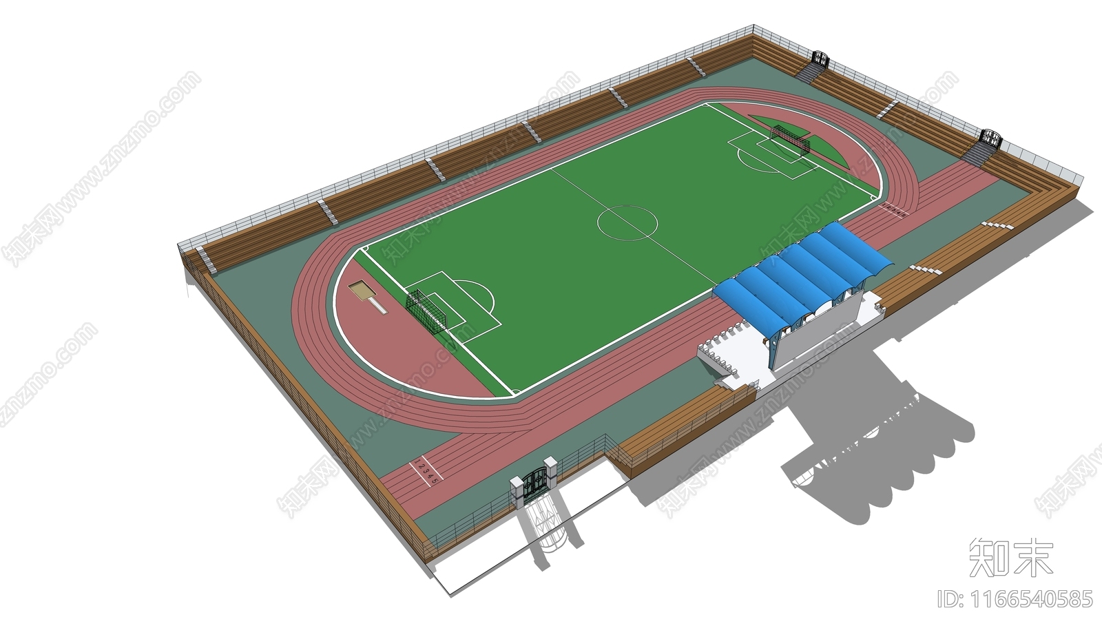 现代体育建筑SU模型下载【ID:1166540585】