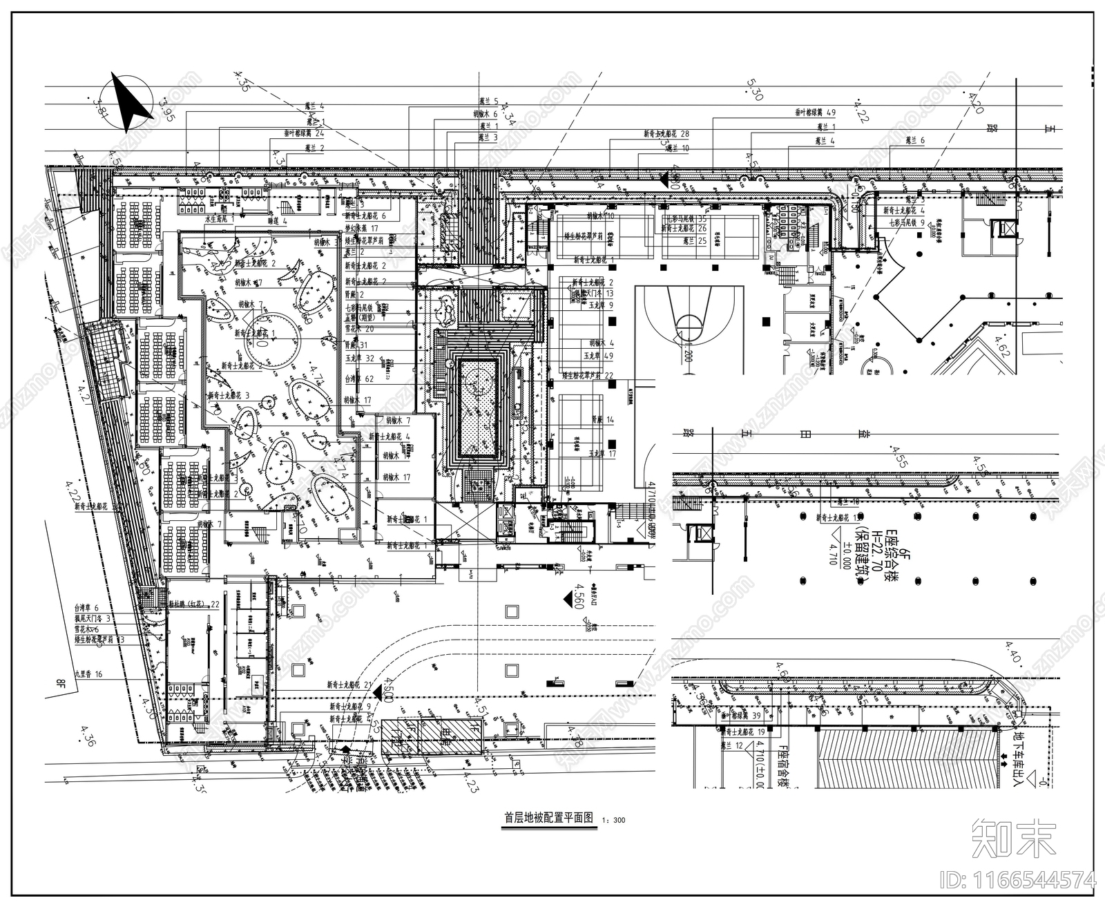 现代校园景观cad施工图下载【ID:1166544574】