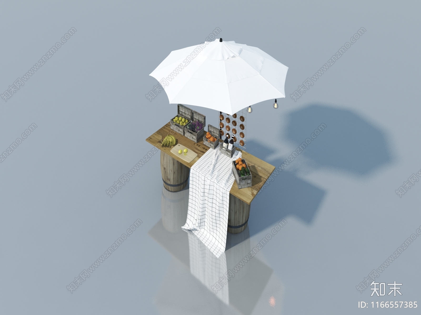 现代新中式其他餐饮空间3D模型下载【ID:1166557385】