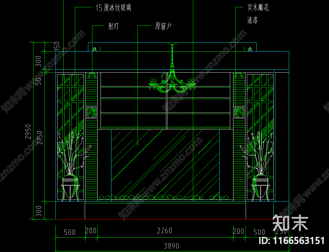 现代法式其他餐饮空间cad施工图下载【ID:1166563151】