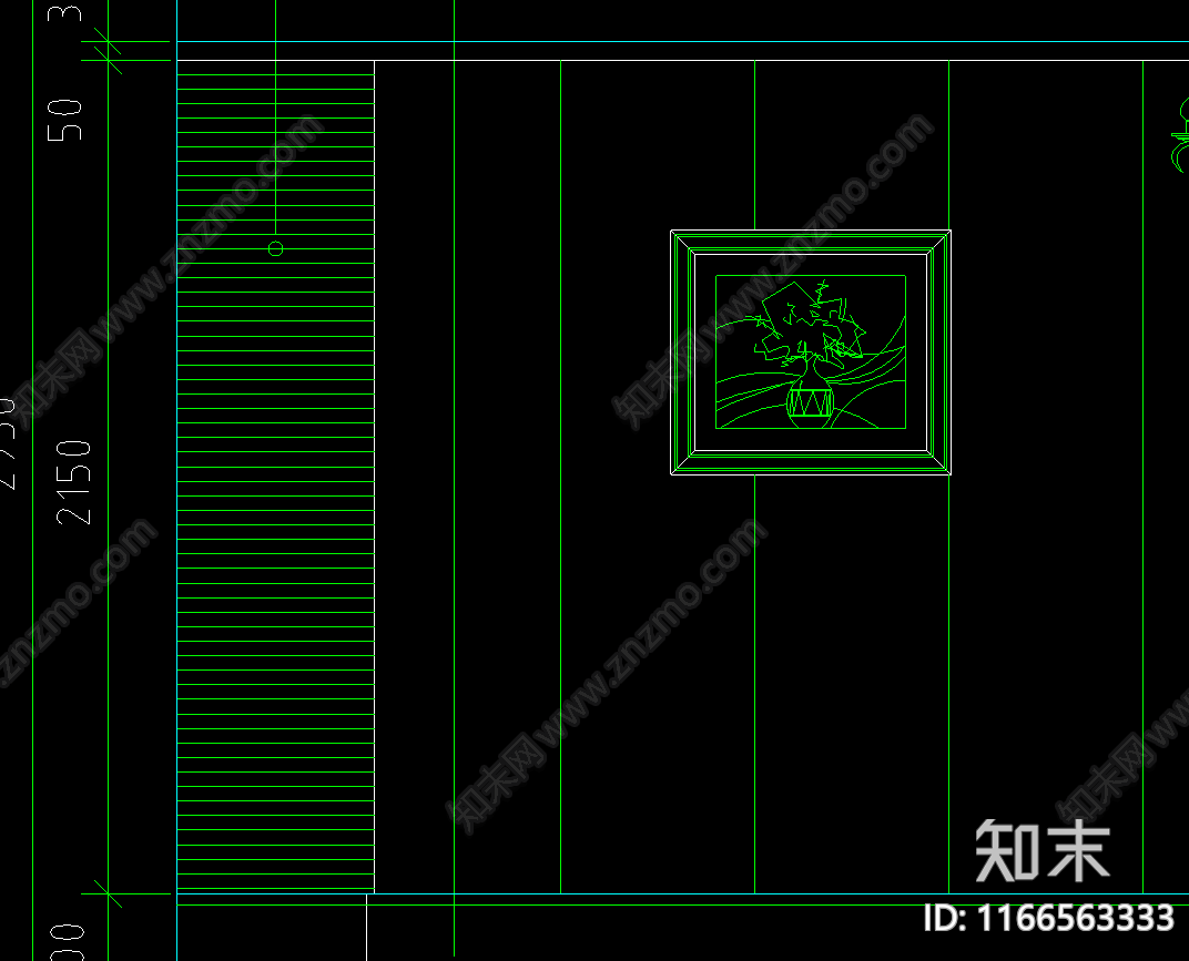 现代法式其他餐饮空间cad施工图下载【ID:1166563333】
