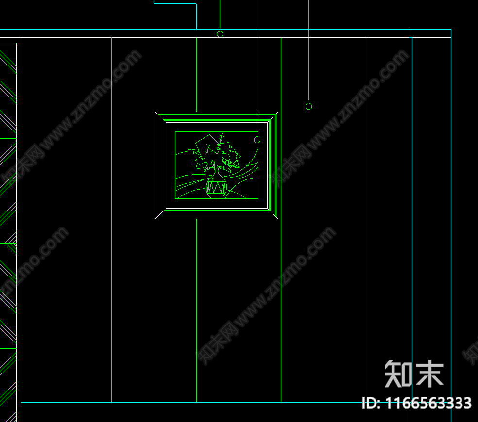 现代法式其他餐饮空间cad施工图下载【ID:1166563333】