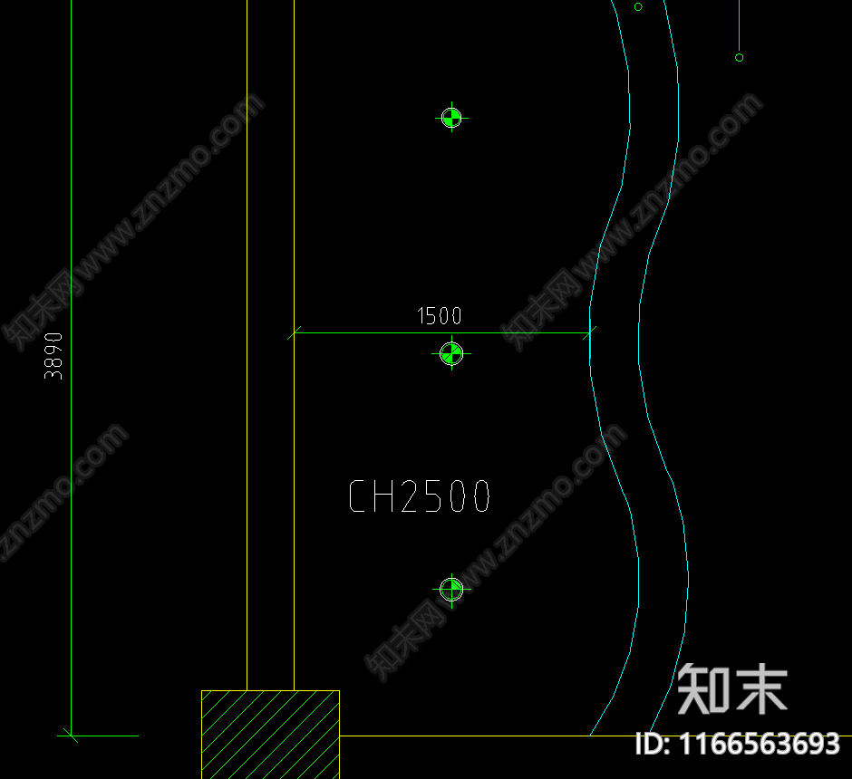 现代法式其他餐饮空间cad施工图下载【ID:1166563693】