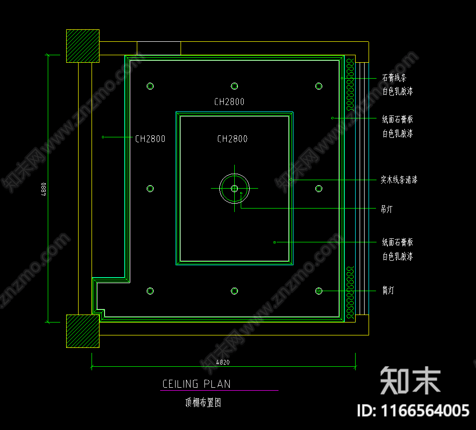 现代法式其他餐饮空间cad施工图下载【ID:1166564005】