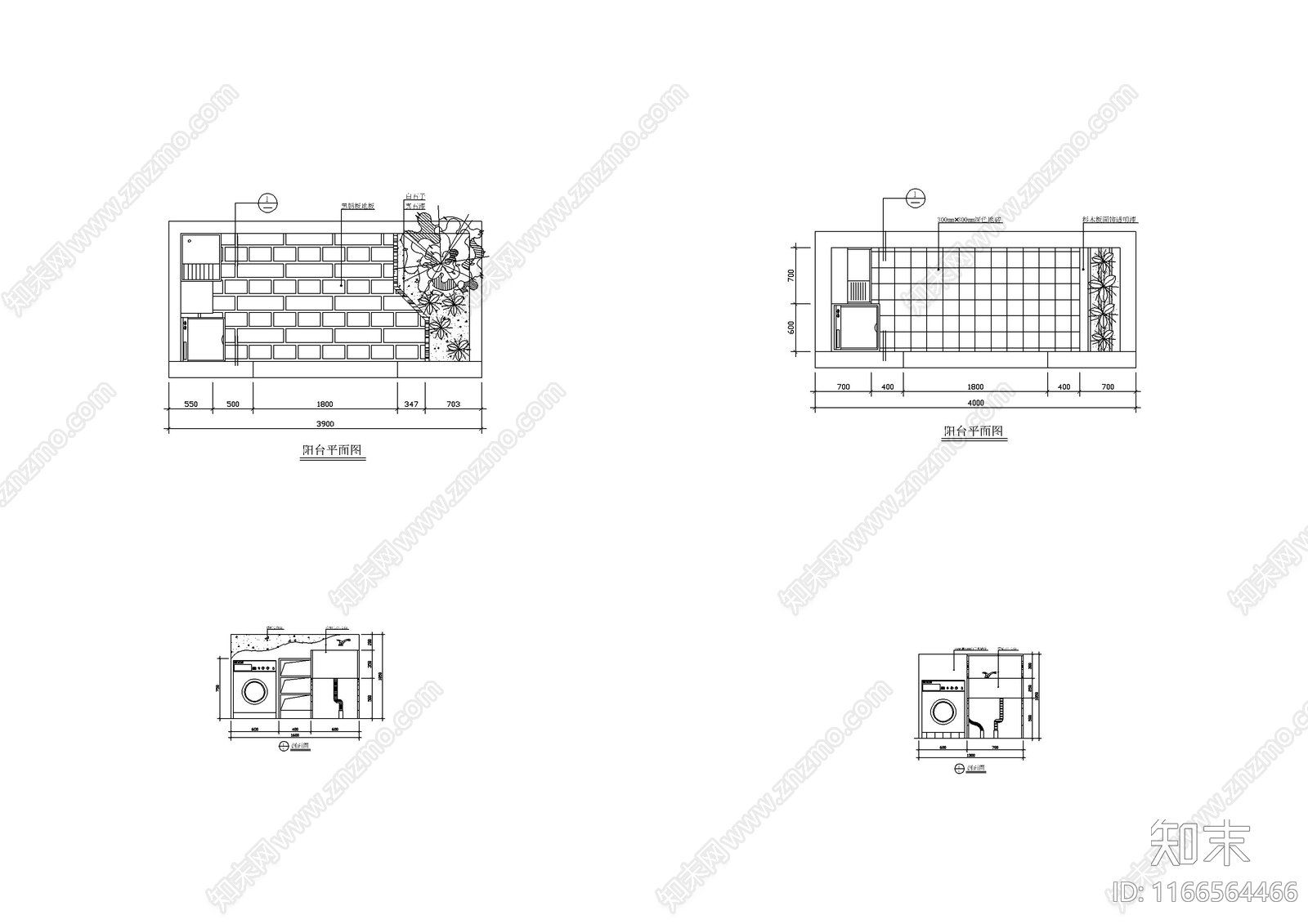 现代室内景观施工图下载【ID:1166564466】