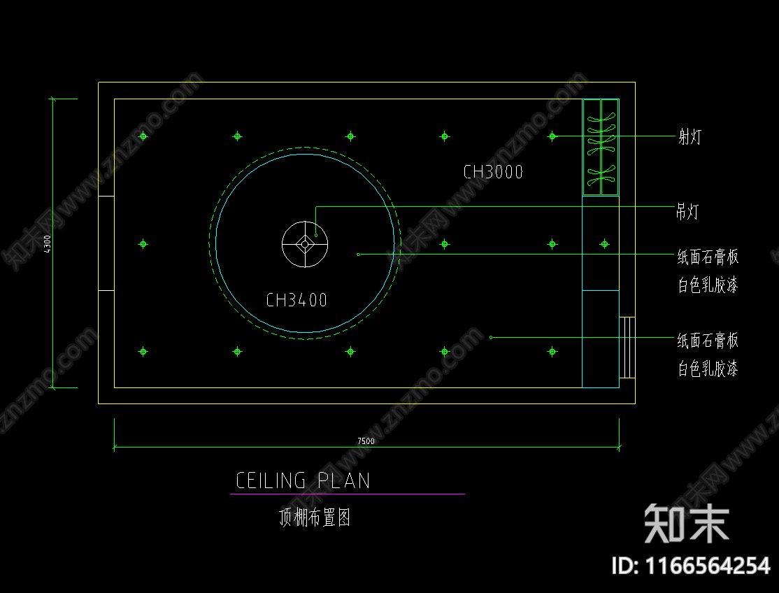 现代法式其他餐饮空间cad施工图下载【ID:1166564254】