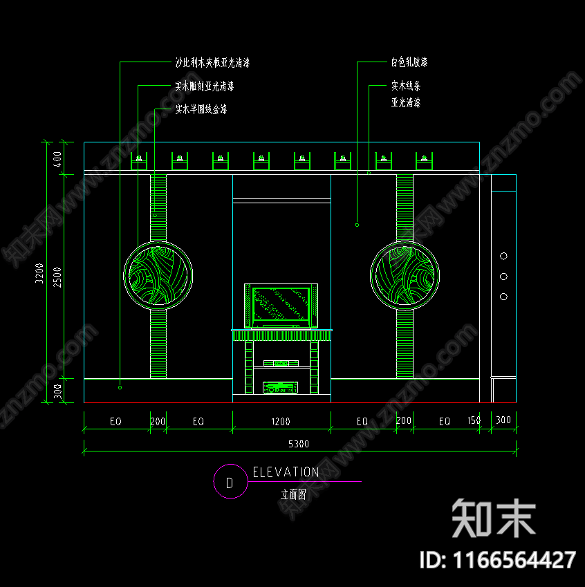 现代法式其他餐饮空间cad施工图下载【ID:1166564427】