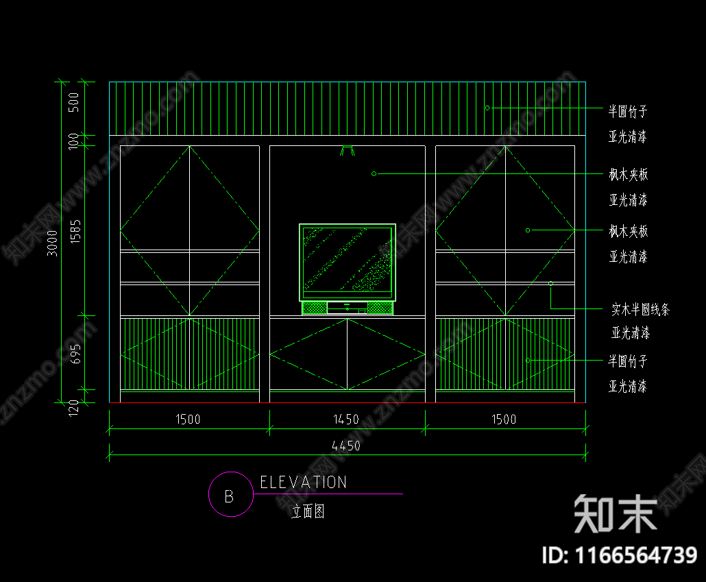 现代法式其他餐饮空间cad施工图下载【ID:1166564739】
