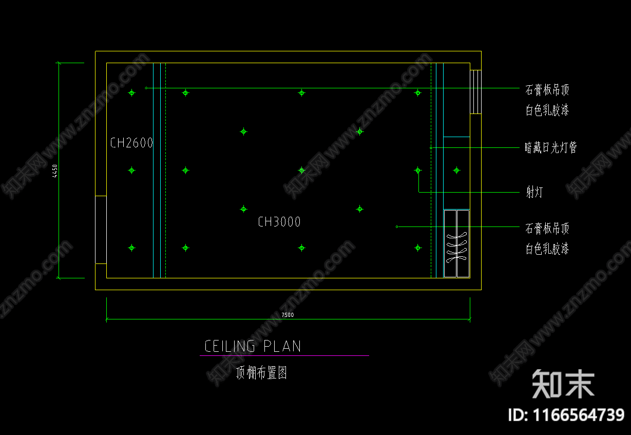 现代法式其他餐饮空间cad施工图下载【ID:1166564739】