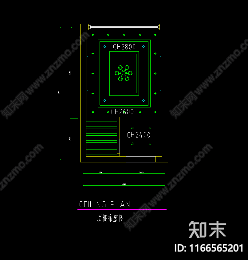 现代法式其他餐饮空间cad施工图下载【ID:1166565201】