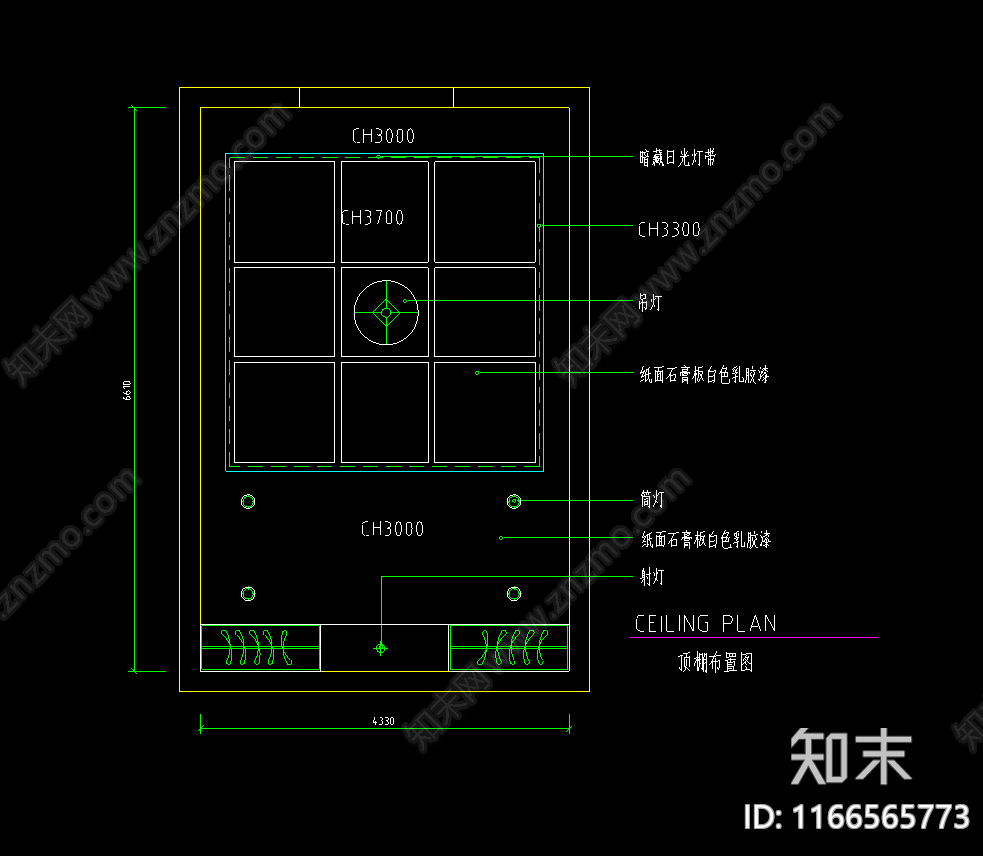 现代法式其他餐饮空间cad施工图下载【ID:1166565773】