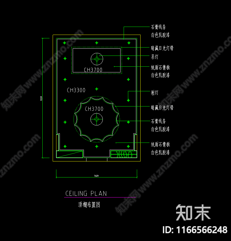 现代法式其他餐饮空间cad施工图下载【ID:1166566248】