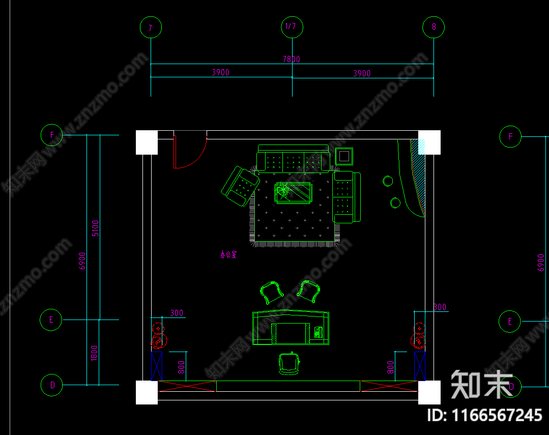 现代酒店cad施工图下载【ID:1166567245】