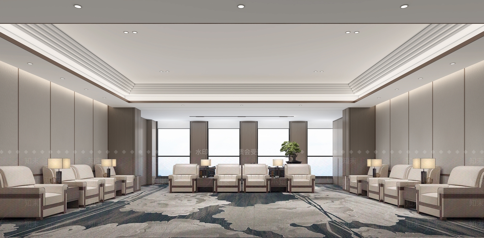 新中式茶馆3D模型下载【ID:1214662573】