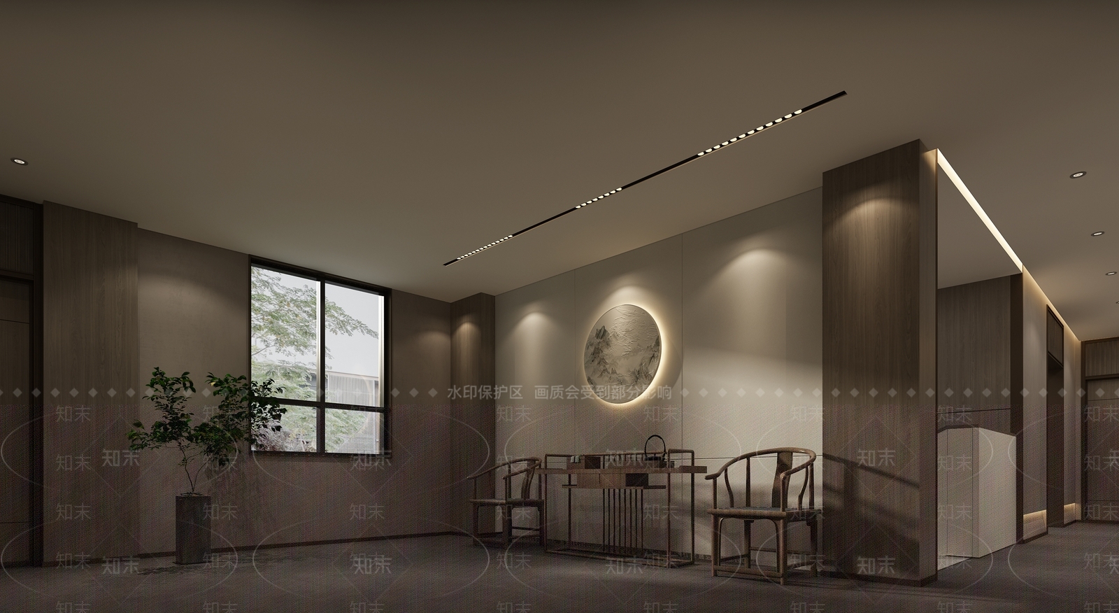 新中式中式其他餐饮空间3D模型下载【ID:1166574215】