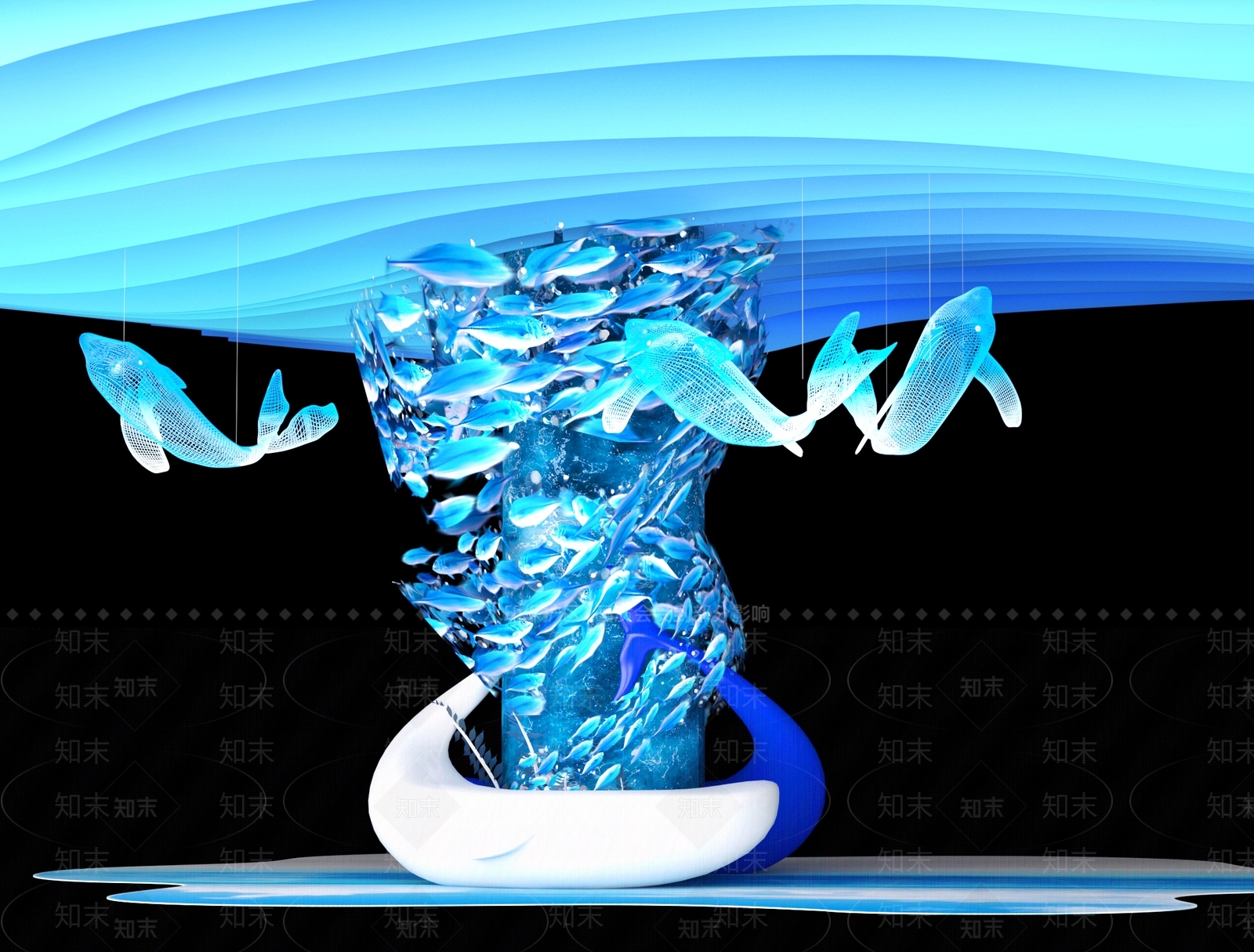 现代美陈3D模型精品下载_3dmax模型_知末网