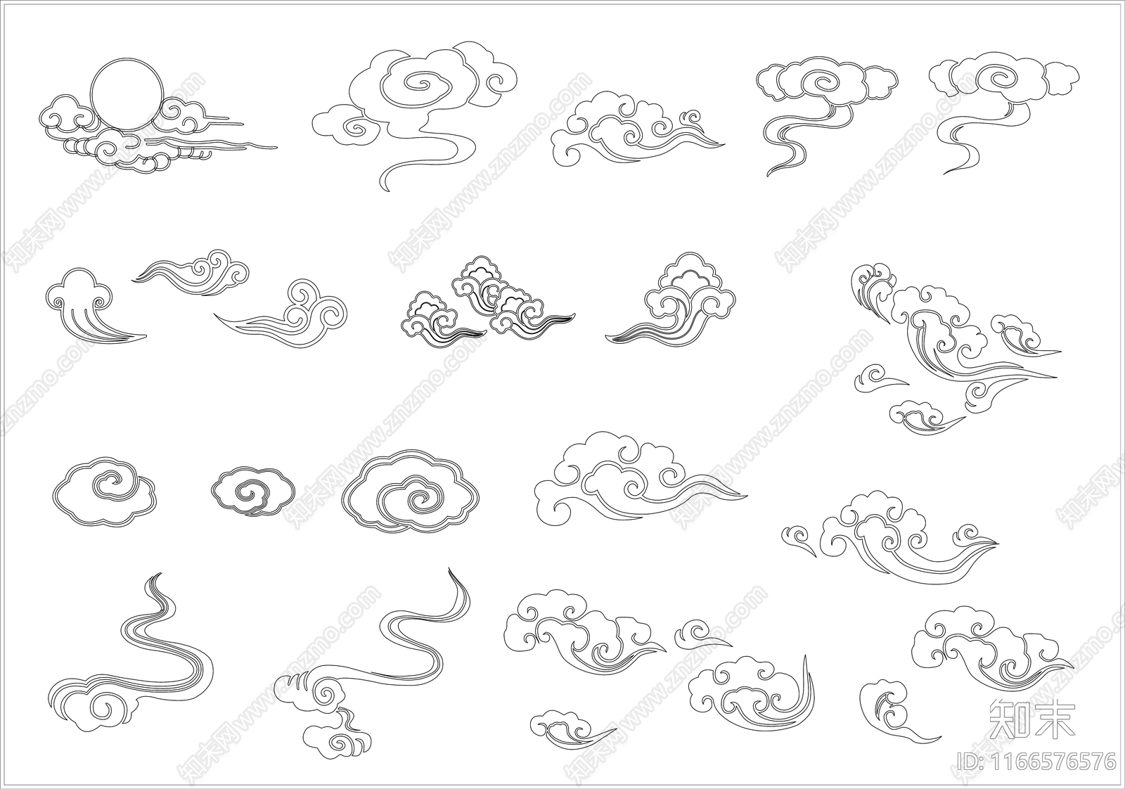 新中式中式填充图案施工图下载【ID:1166576576】
