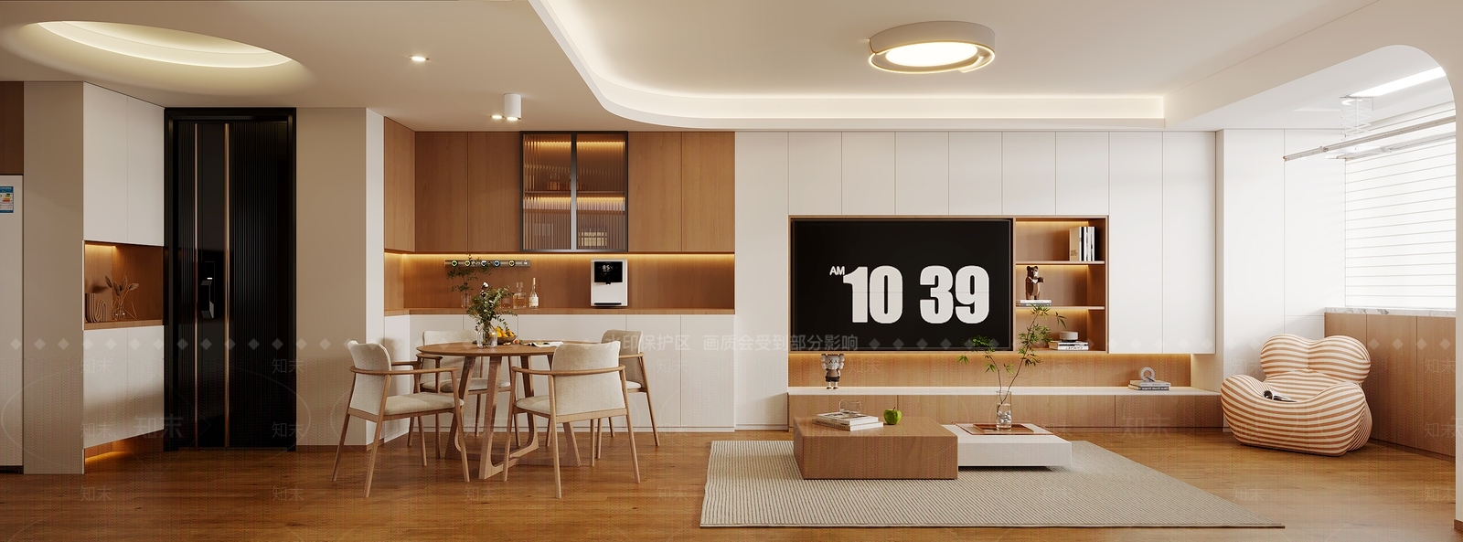 现代家居餐厅3D模型下载【ID:1214662688】