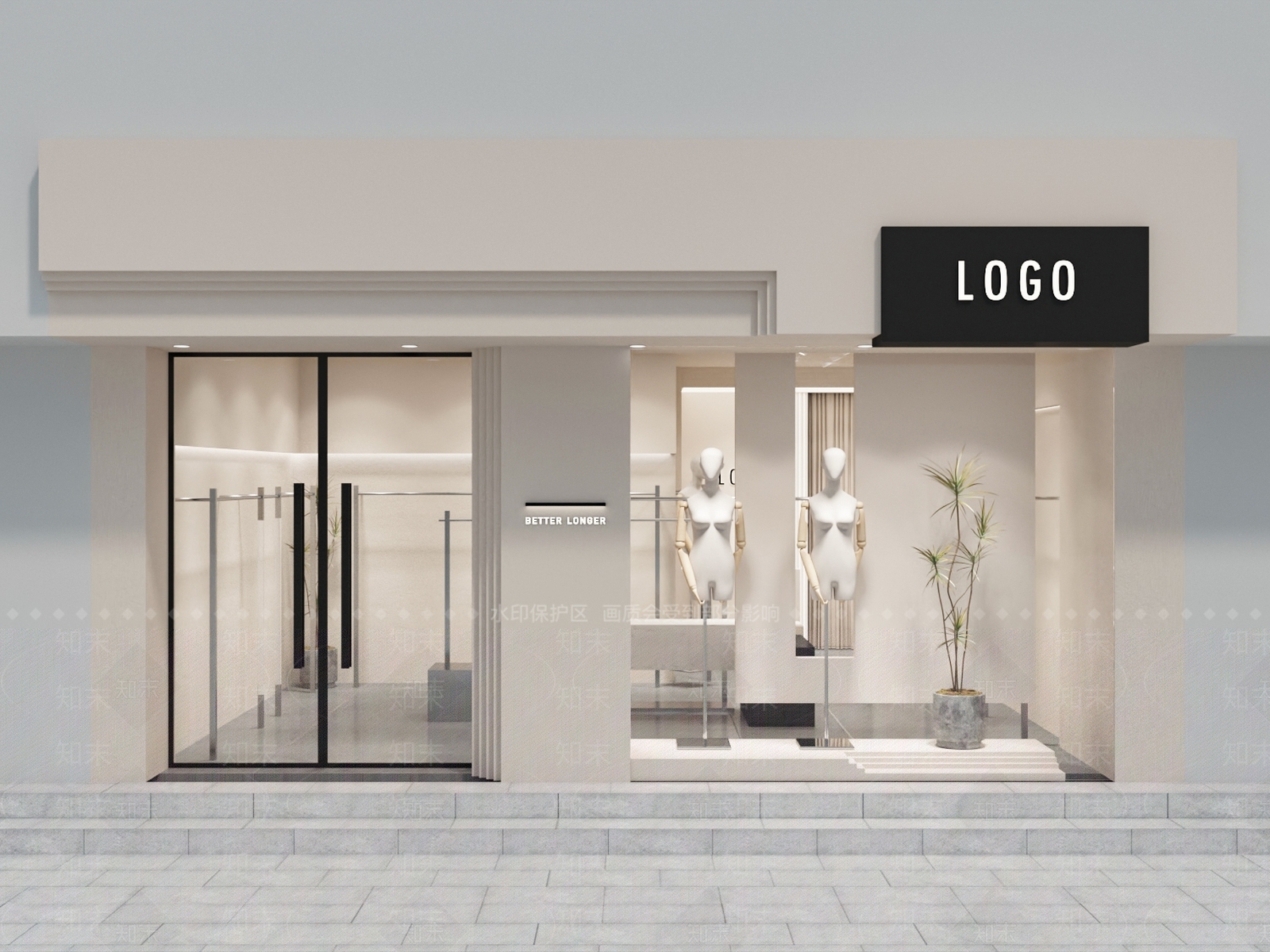 现代服装店3D模型下载【ID:1166650196】