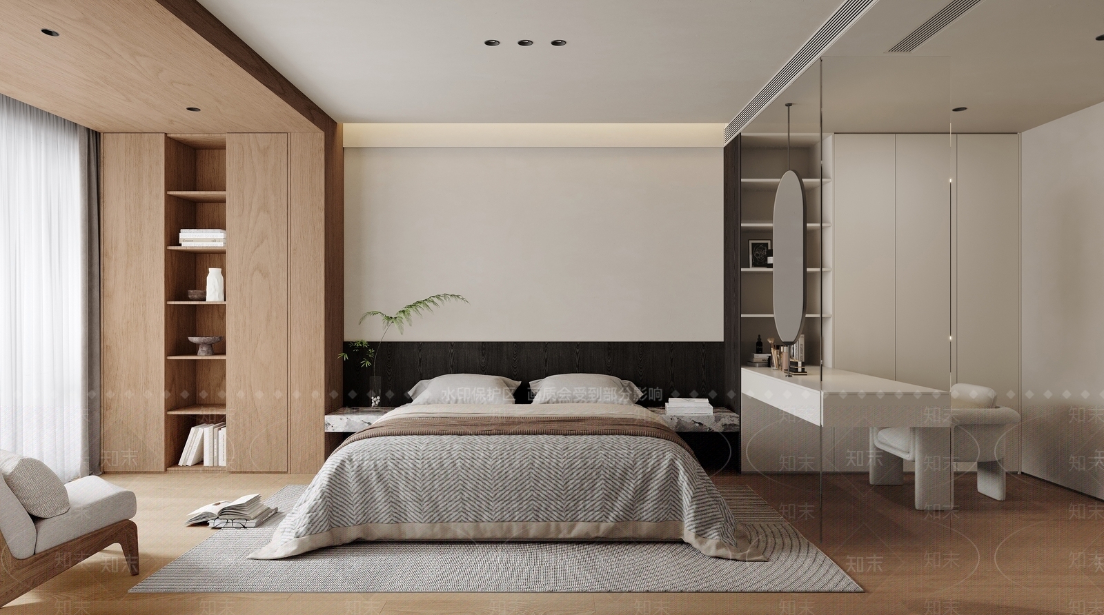 白色梳妆台梳妆台3D模型下载【ID:1227504578】