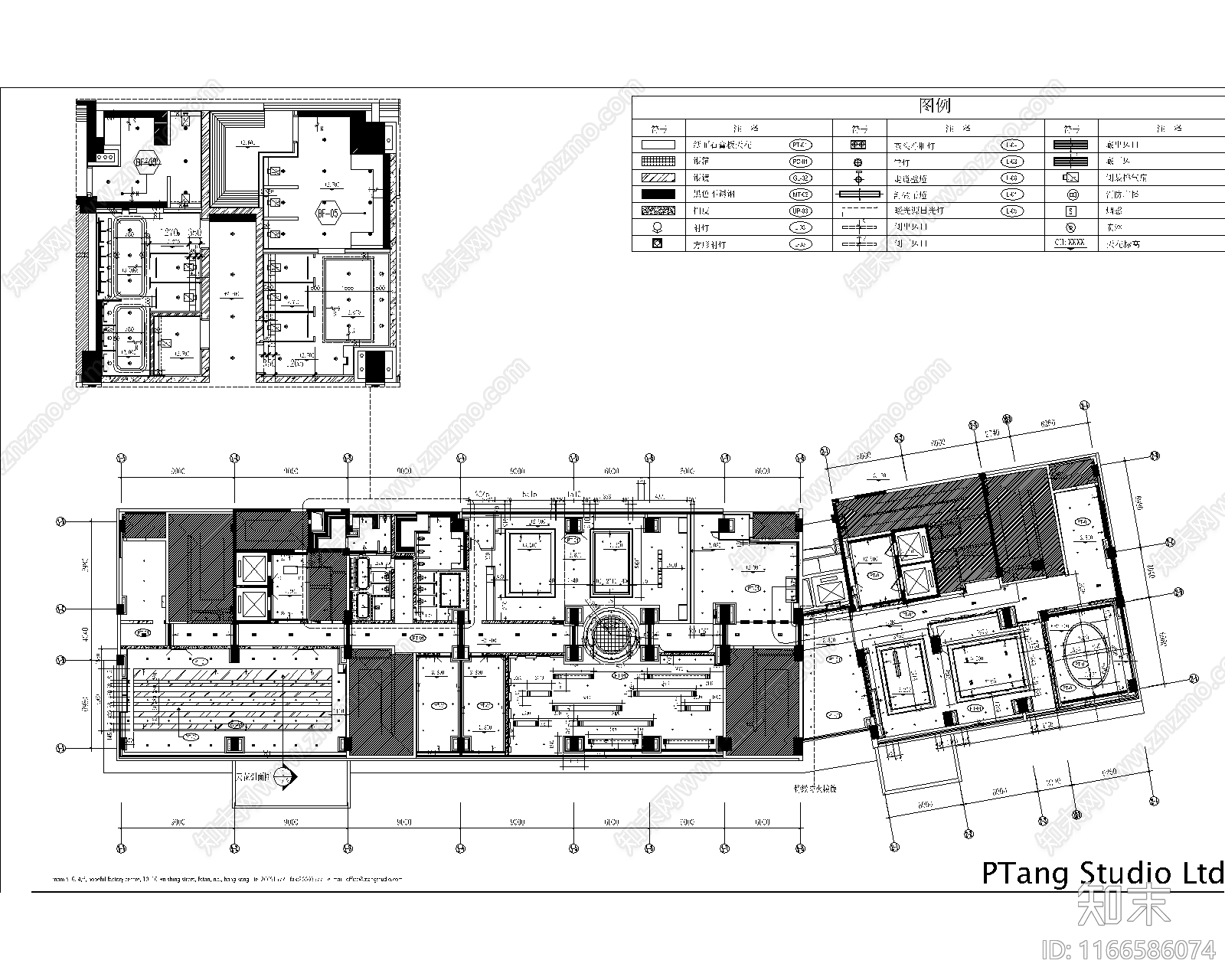 现代会所cad施工图下载【ID:1166586074】