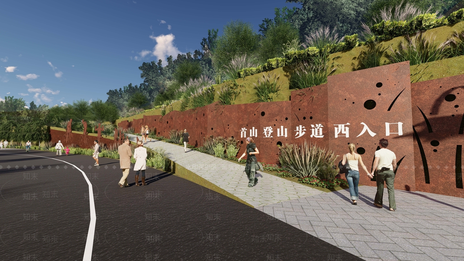 现代简约乡村公园SU模型下载【ID:1166587023】
