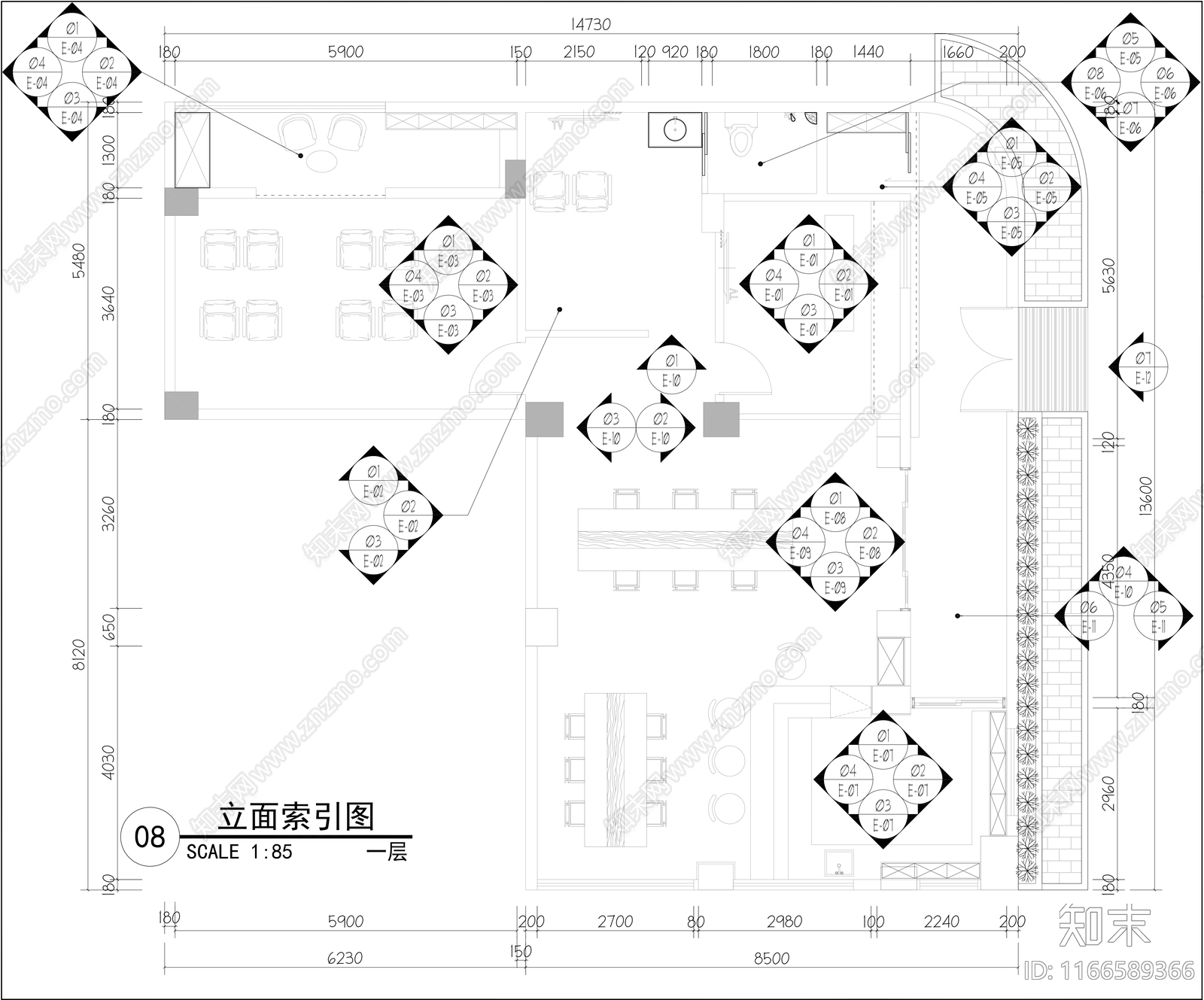 工业培训中心cad施工图下载【ID:1166589366】