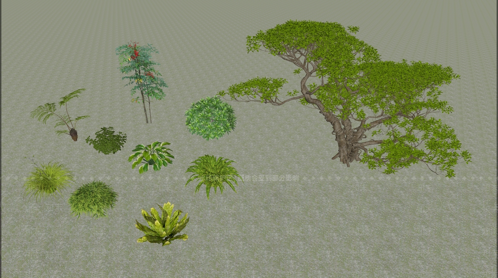 灌木SU模型下载【ID:1166591418】