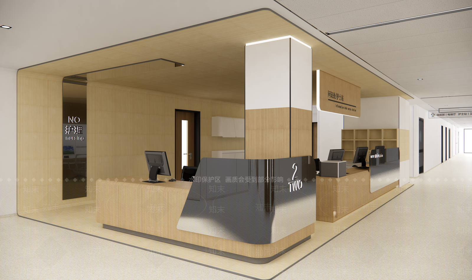 现代日式医院SU模型下载【ID:1166593833】