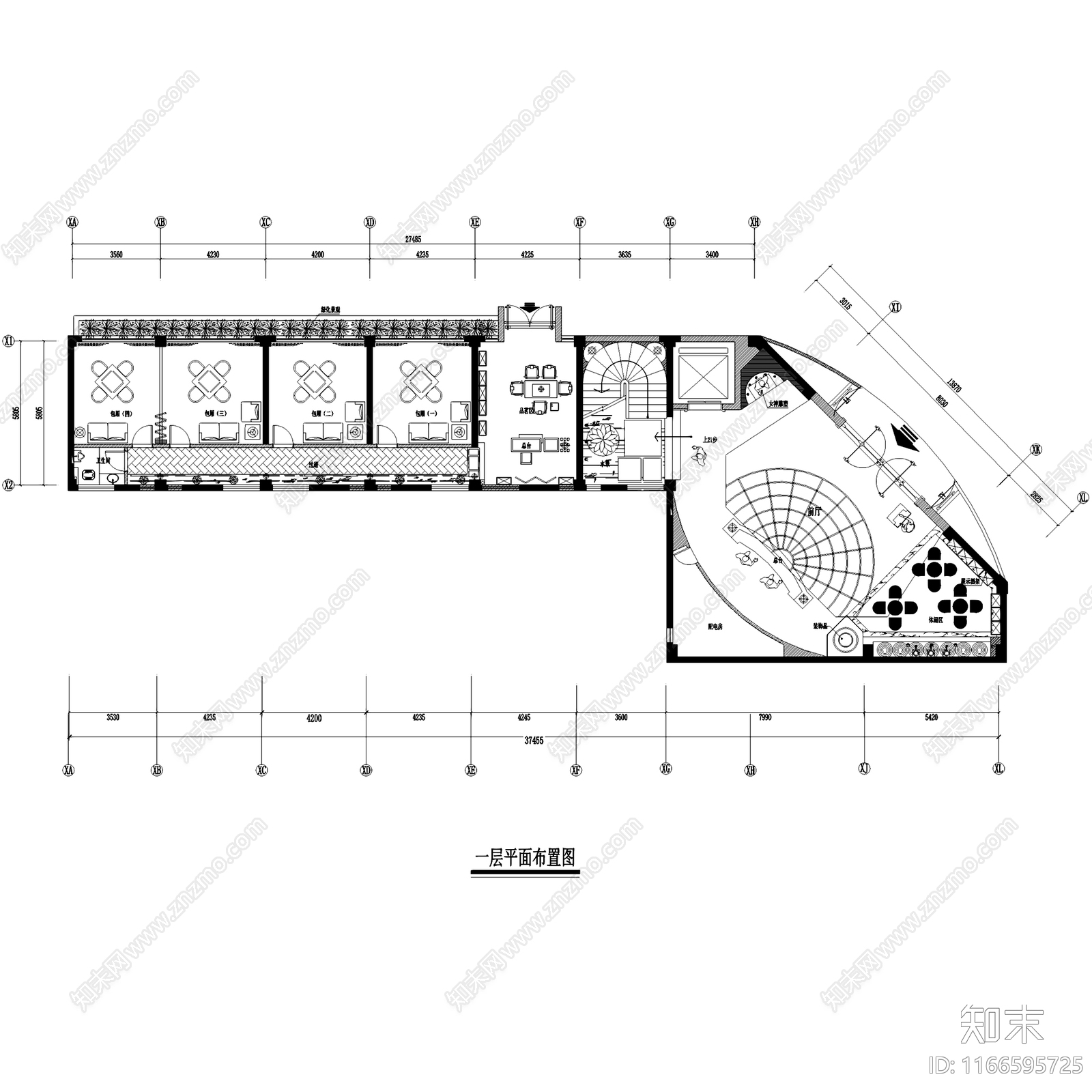 欧式长乐空港之夜音乐KTVcad施工图下载【ID:1166595725】
