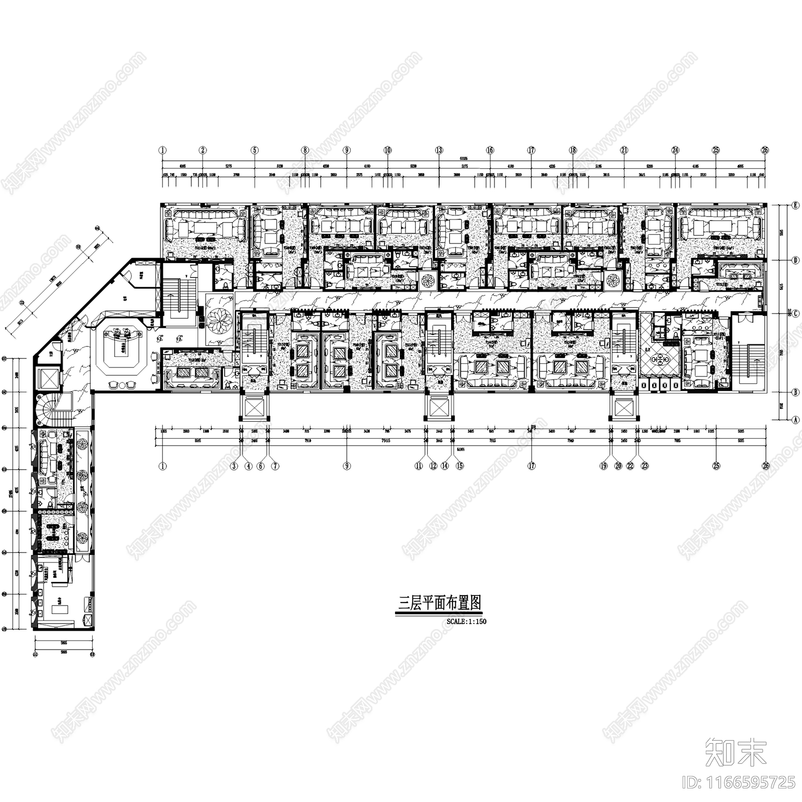 欧式长乐空港之夜音乐KTVcad施工图下载【ID:1166595725】