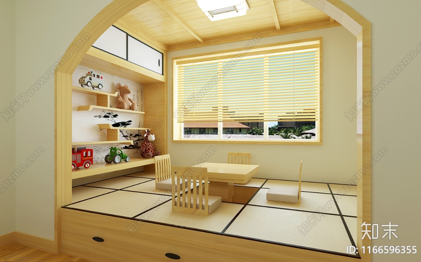 现代榻榻米施工图下载【ID:1166596355】