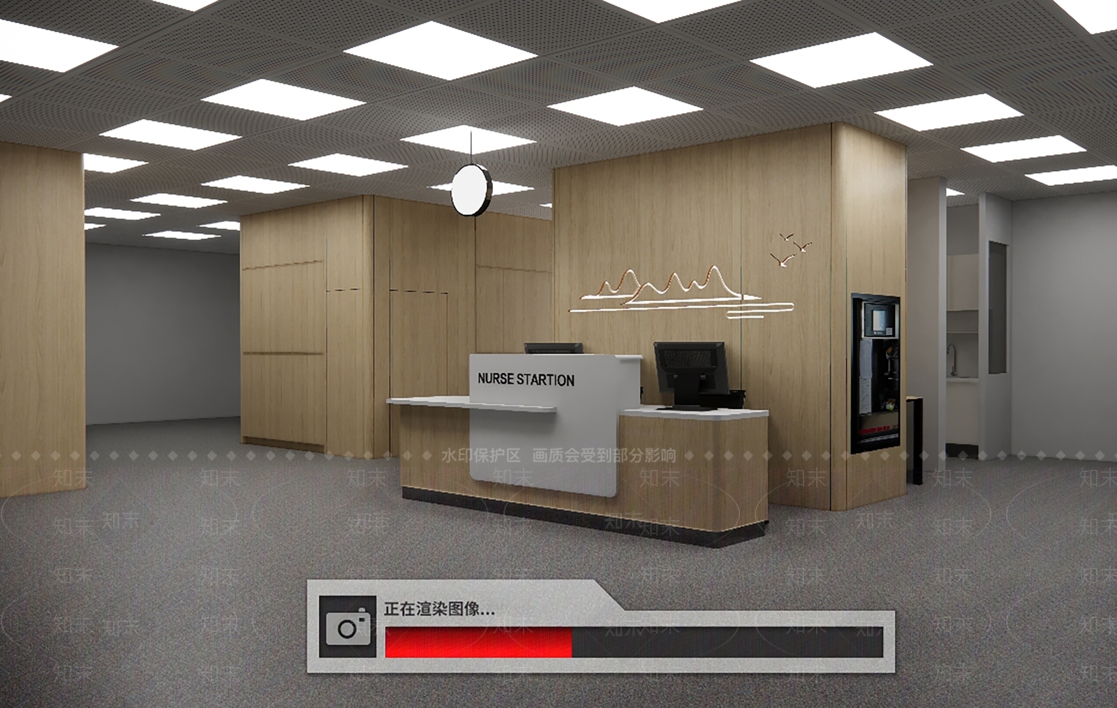 新中式中式医院SU模型下载【ID:1166597861】