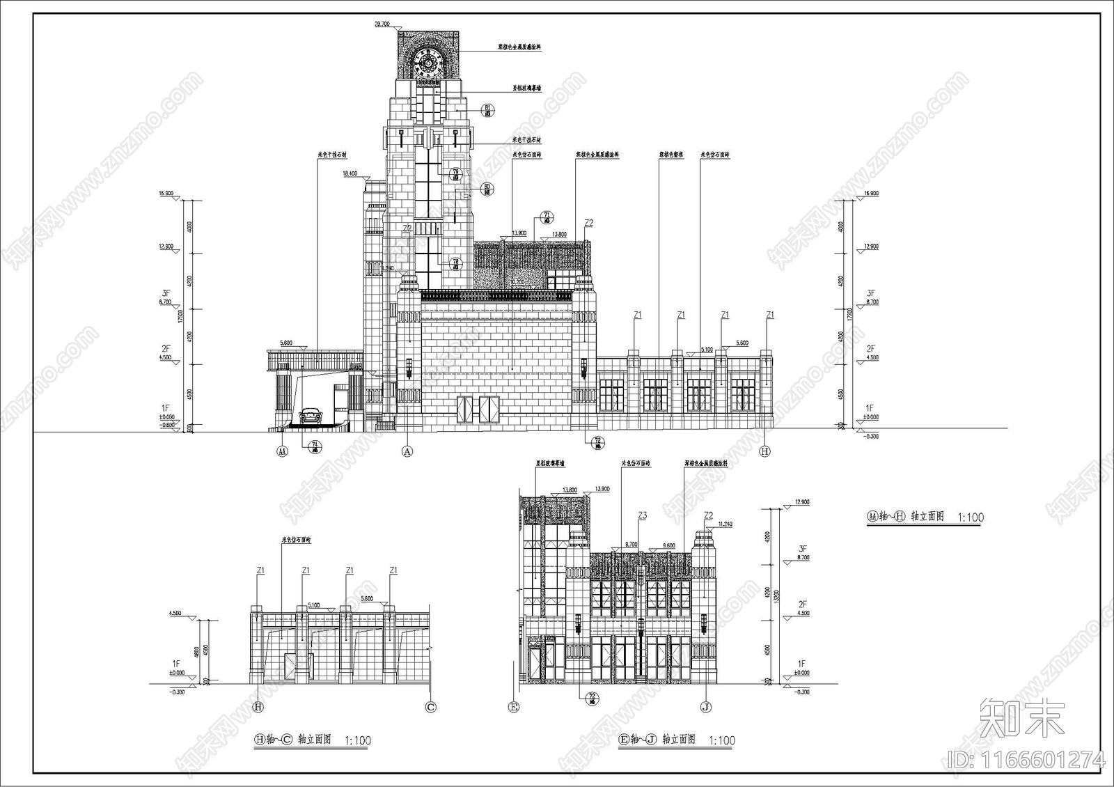 建筑平面图施工图下载【ID:1166601274】