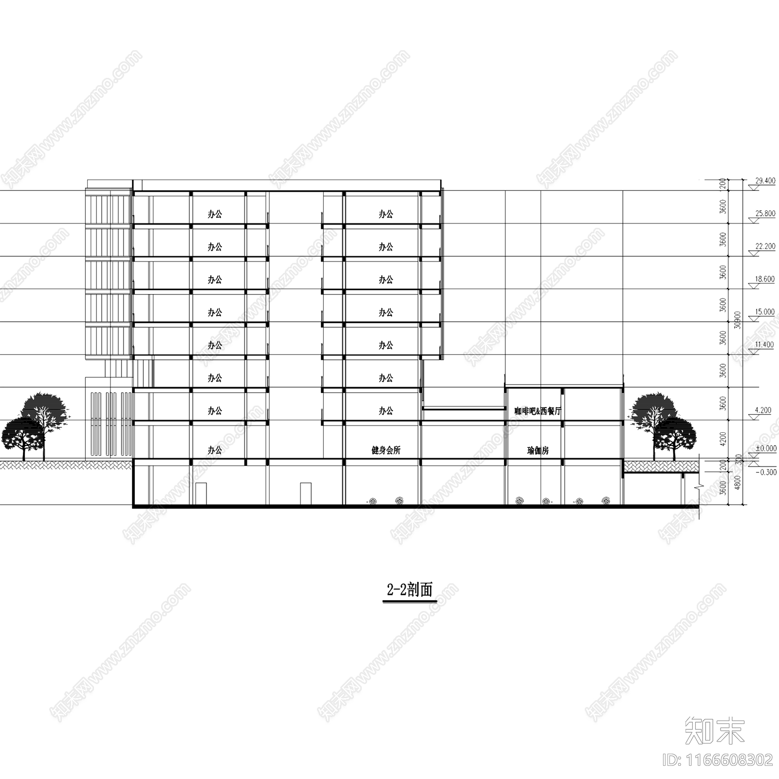 现代学校建筑cad施工图下载【ID:1166608302】